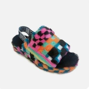 Ugg Fluff Yeah Slide Checks Brand New Women’s 8